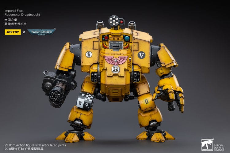 JoyToy Action Figure Warhammer 40K Imperial Fists Redemptor Dreadnought Lagos Gunthatoz
