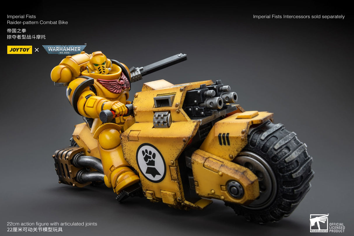JoyToy Action Figure Warhammer 40K Imperial Fists Raider Pattern Combat Bike