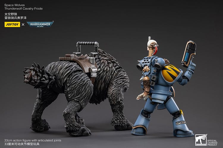 JoyToy Action Figure Warhammer 40K Space Wolves Thunderwolf Cavalry Frode