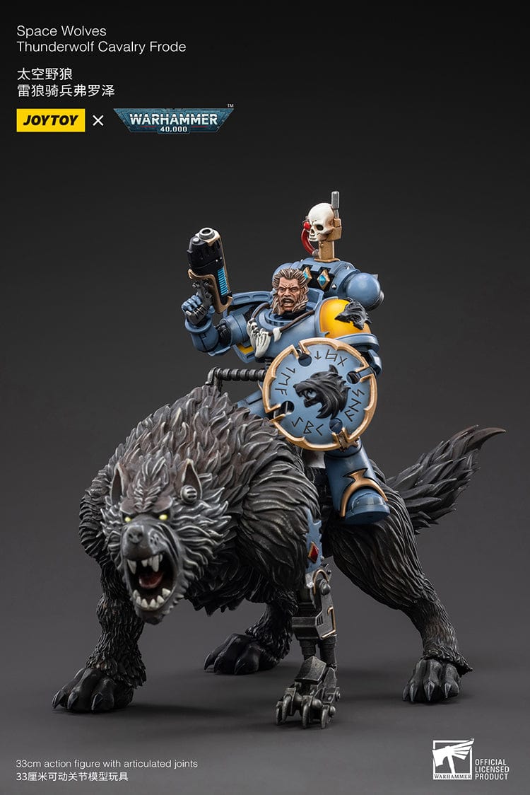 JoyToy Action Figure Warhammer 40K Space Wolves Thunderwolf Cavalry Frode