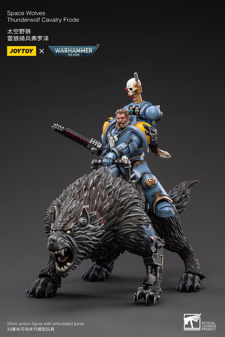 JoyToy Action Figure Warhammer 40K Space Wolves Thunderwolf Cavalry Frode