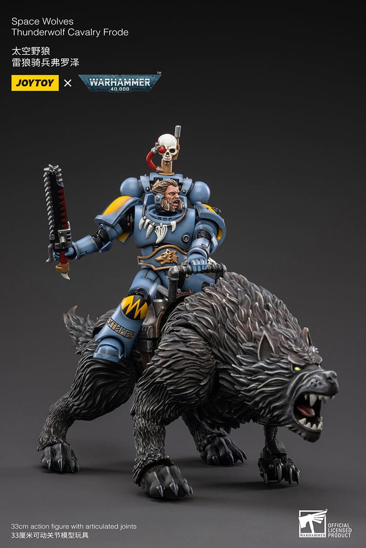 JoyToy Action Figure Warhammer 40K Space Wolves Thunderwolf Cavalry Frode