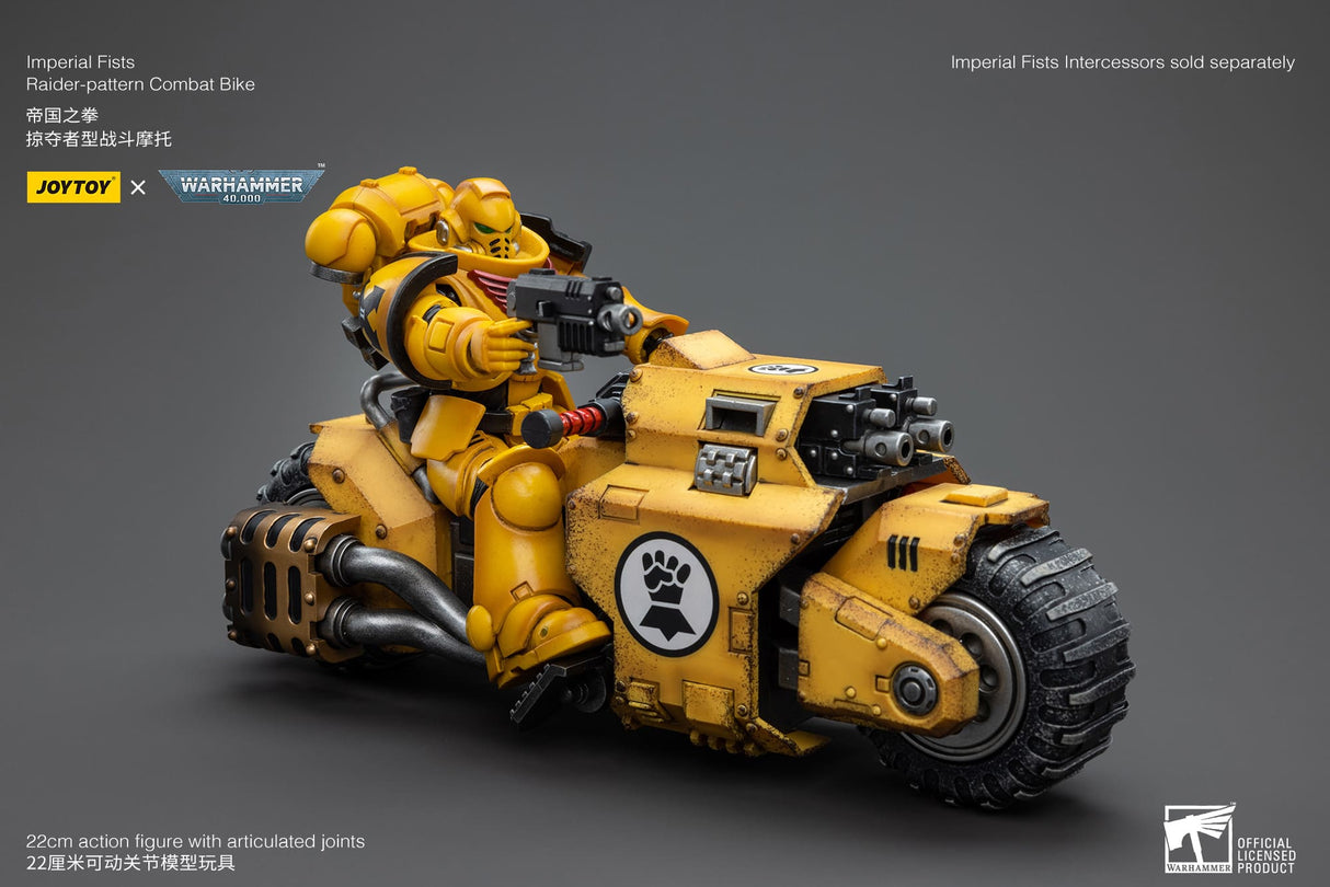 JoyToy Action Figure Warhammer 40K Imperial Fists Raider Pattern Combat Bike