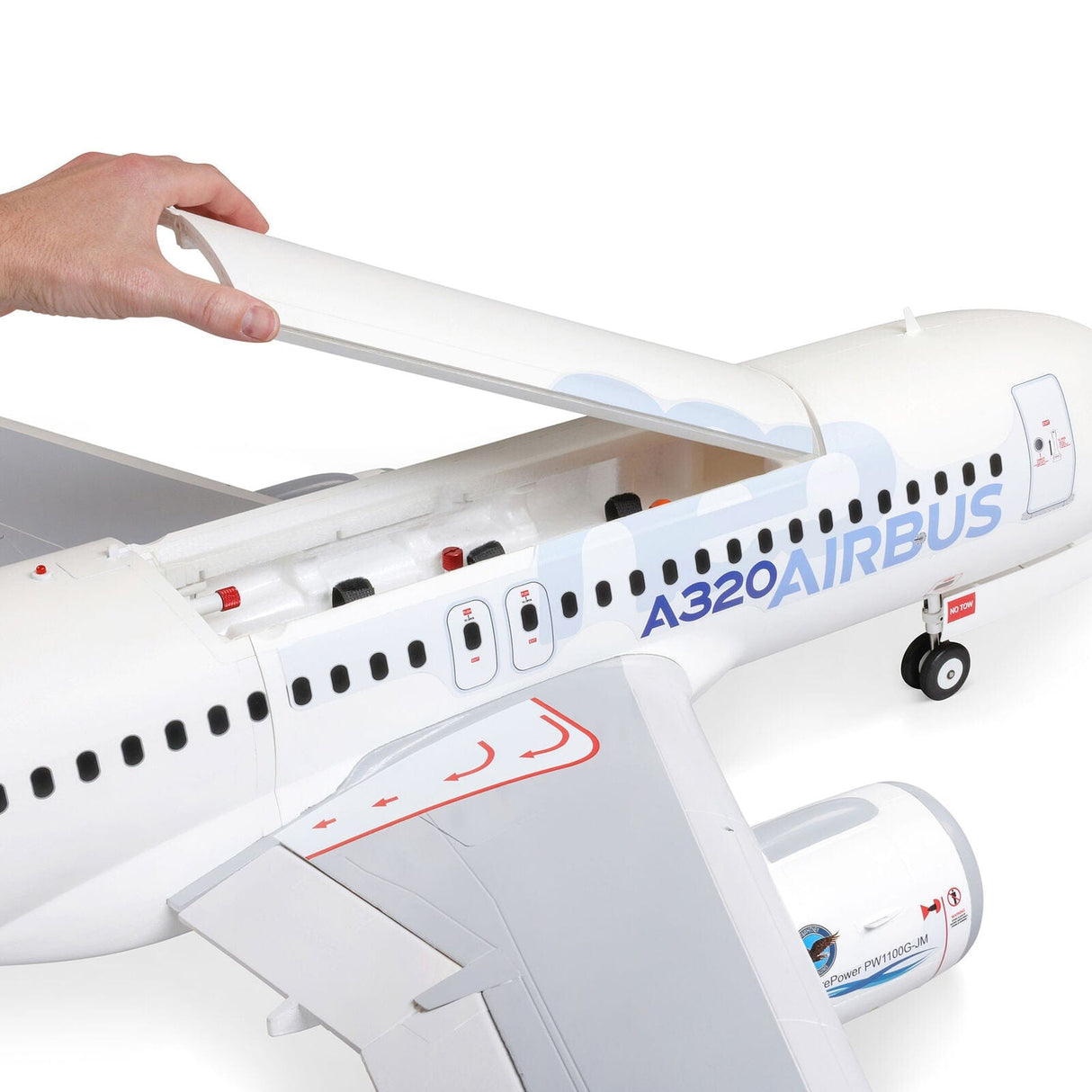 E-Flite Airbus A320neo Twin 64mm EDF BNF Basic (AS3X+ SAFE Select)