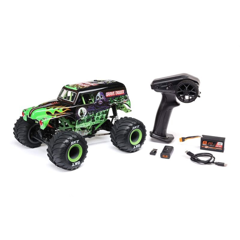LOSI 1/18 Mini LMT Grave Digger 2S 4X4 RTR