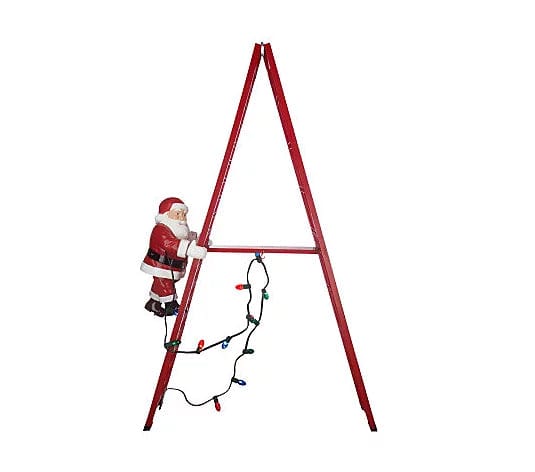 Outdoor Stepping Santa