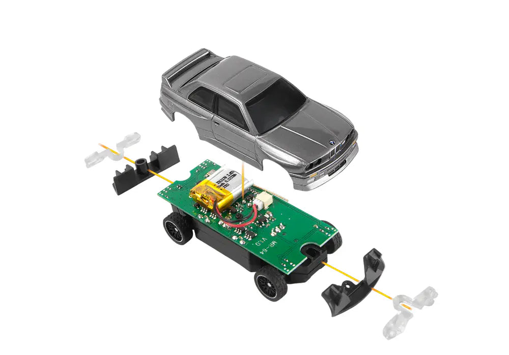 HPI nano-TTR BMW M3 Ravaglia 1/64 Nogaro Gümüş RTR - Uzaktan Kumandalı Mini Araba