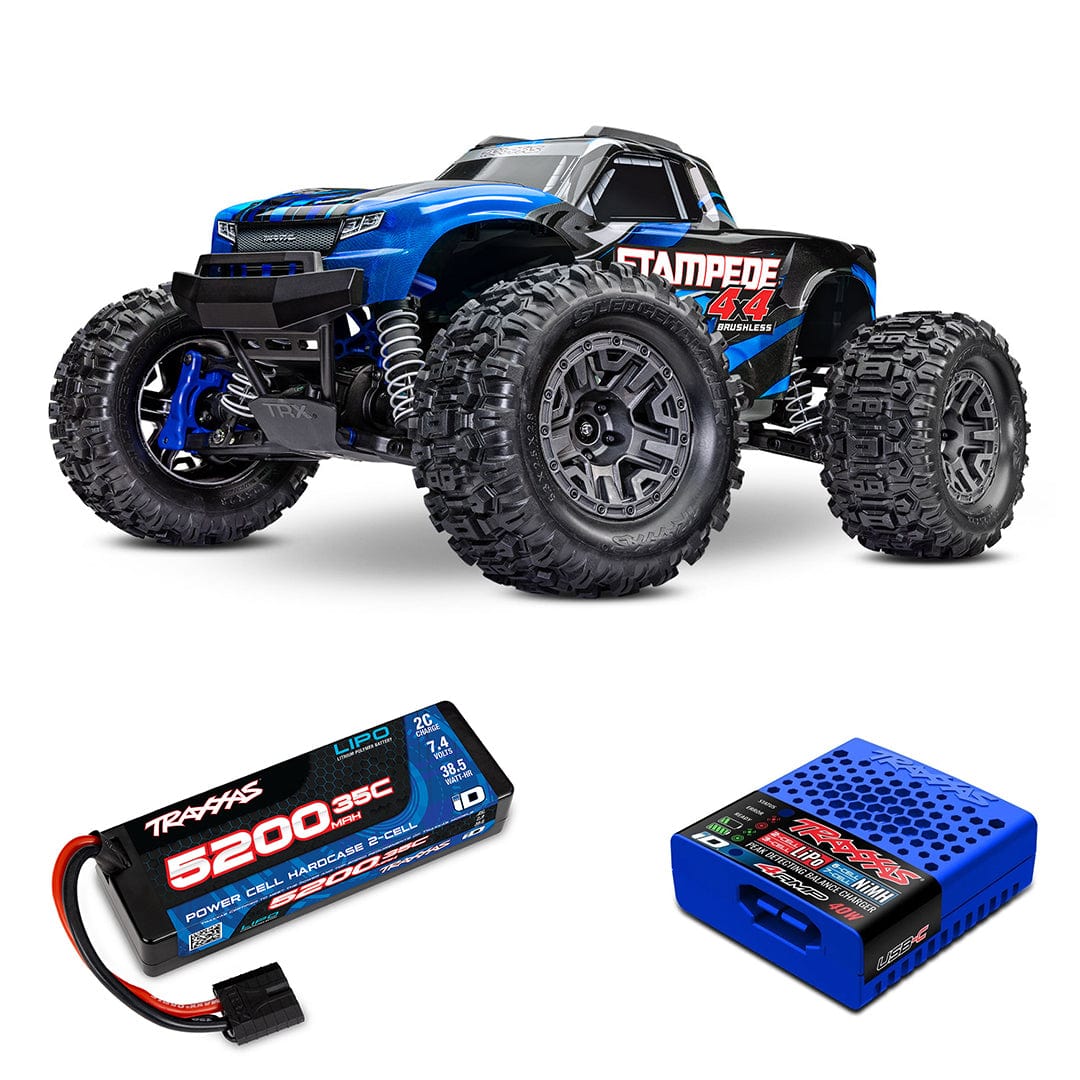 Traxxas Stampede 4x4 BL-2S Brushless (2S Combo Paket)