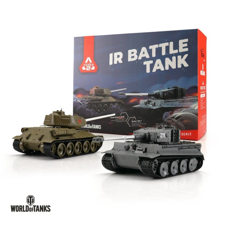 World of Tanks 1/30 RC Tiger I + T-34/85 IR RC Tank