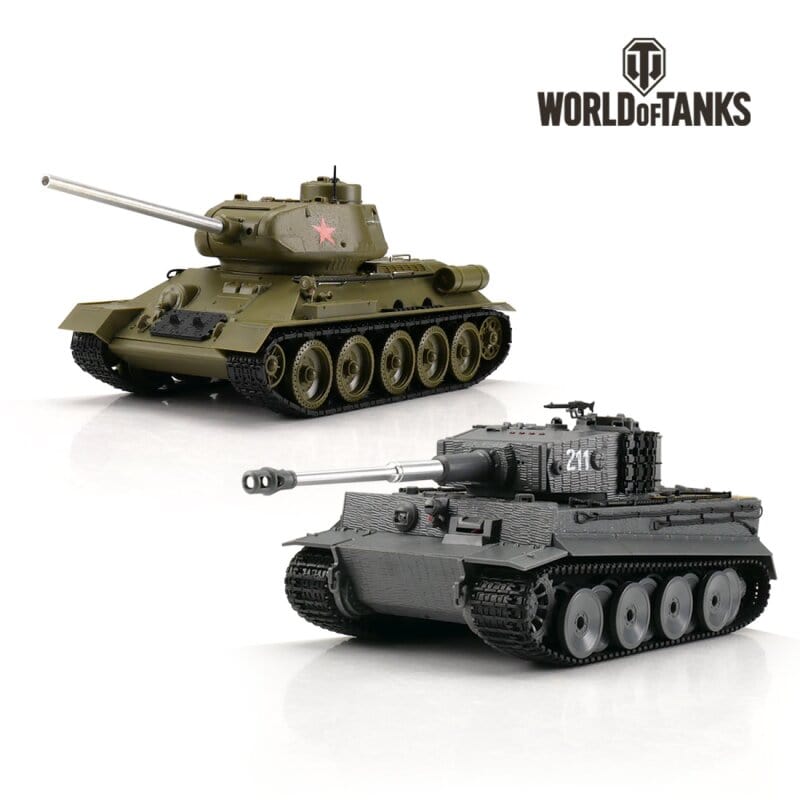 World of Tanks 1/30 RC Tiger I + T-34/85 IR RC Tank