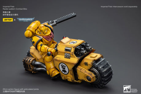 JoyToy Action Figure Warhammer 40K Imperial Fists Raider Pattern Combat Bike