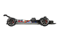 [Motor] Traxxas 4-Tec Mustang - Titan Drift motor ve tahrik sistemini gösteren şasi yandan