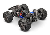 [Motor] Traxxas Mini Maxx - Şasi üst-yan açıdan, BL-2s 3300 fırçasız motor ve elektronikler