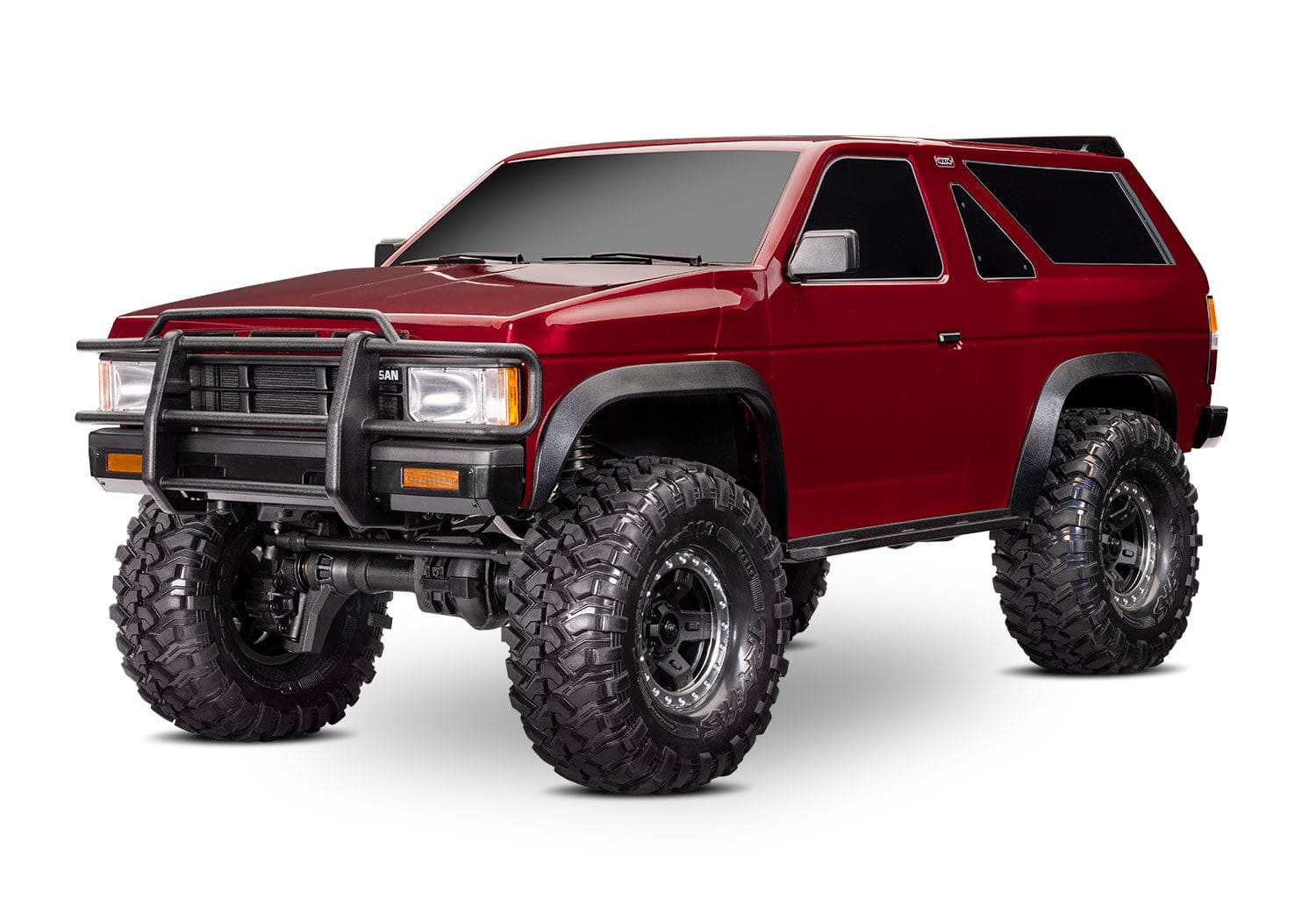 [Dış] Traxxas TRX-4 Pathfinder - kırmızı araç stüdyo arka çapraz görünüm