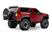 [Dış] Traxxas TRX-4 Pathfinder - kırmızı araç stüdyo sürücü yanı profil görünüm