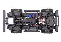 [Motor] Traxxas TRX-4 Pathfinder - şasi alttan görünüm aktarma organları motor ve servo detayı