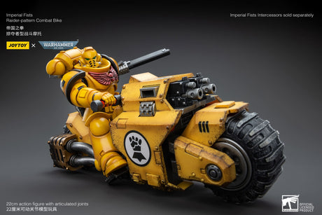 JoyToy Action Figure Warhammer 40K Imperial Fists Raider Pattern Combat Bike