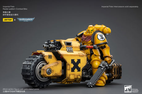 JoyToy Action Figure Warhammer 40K Imperial Fists Raider Pattern Combat Bike