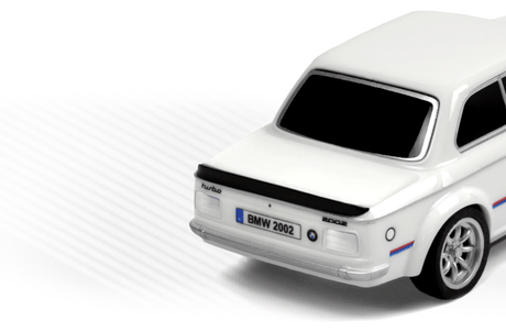 HPI nano-TTR BMW 2002 Turbo Beyaz 1/64 RC araba - arka detay - LED