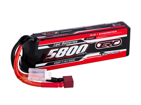 5800mAh 7.4V 2S 100C ERC Plus Lipo Batarya (Traxxas Konektör)