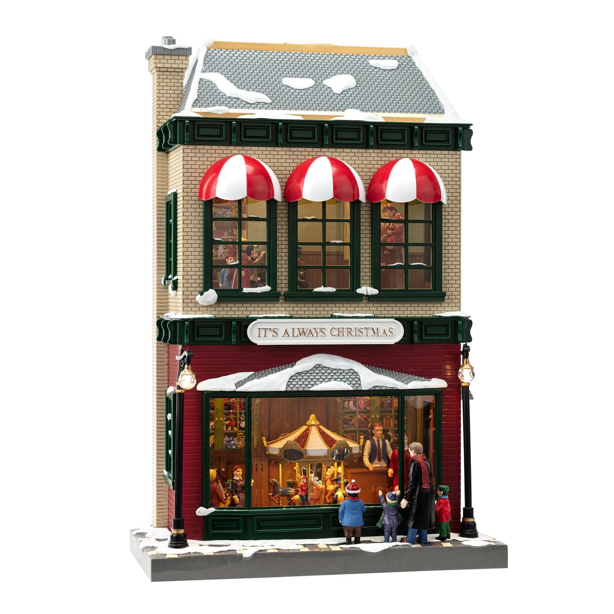Mr. Christmas Deluxe Animated Village Stores 