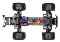 [Motor] Traxxas Stampede XL-5 - üstten şasi görünümü, motor, ESC ve kablo düzeni