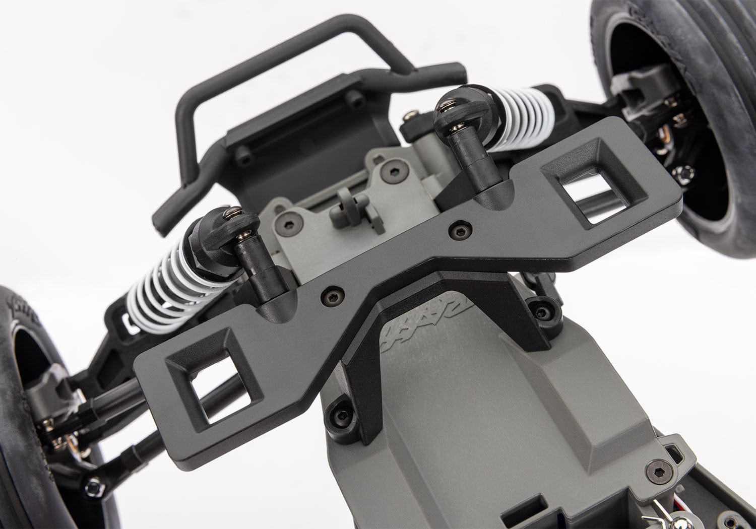 [Motor] Traxxas Rustler XL-5 - Klipssiz kasa montaj sistemi ve arka şok mekanizması