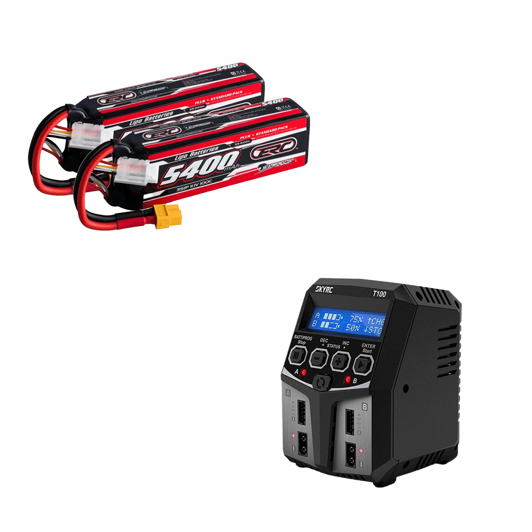 ERC Plus 2x 3S LiPo / SkyRC T100 Şarj Aleti - 6S Hobi Paketi