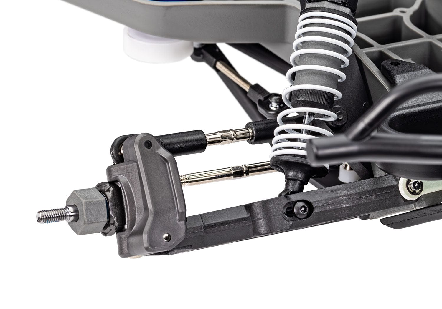 [Motor] Traxxas Slash 2WD XL-5 - ön süspansiyon yağ amortisör ve turnbuckle yakın çekim