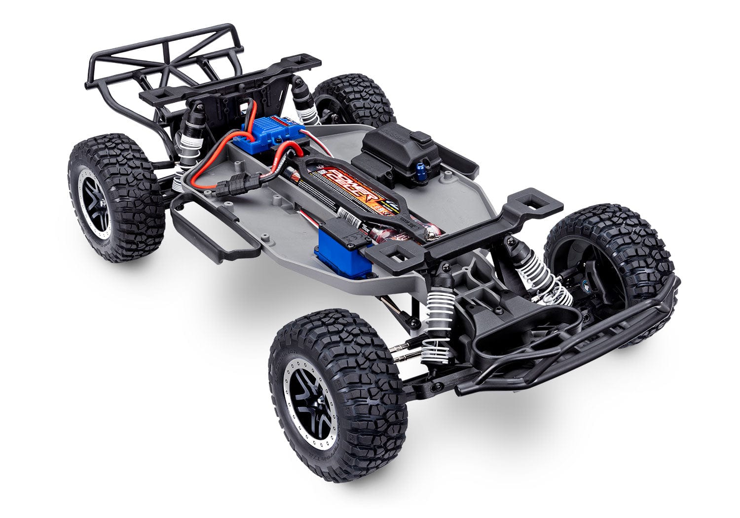 [Motor] Traxxas Slash 2WD XL-5 - kasasız tam şasi Titan 12T motor ve LiPo batarya görünümü