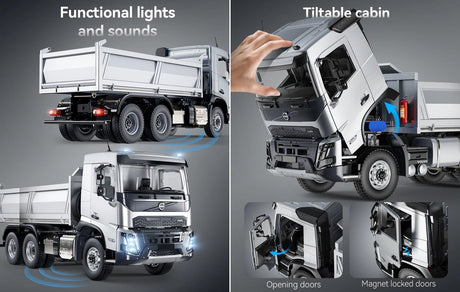 1/14 Volvo FMX Metal RC Kamyon - Hidrolikli