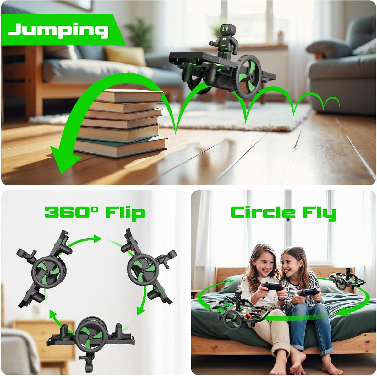 Wowitoys H4828 Jumping Flying Car Drone - zıplama