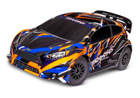 [Dış] Traxxas Fiesta Rally Combo - turuncu gövde ön çeyrek açı stüdyo görünümü