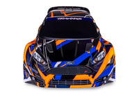 [Dış] Traxxas Fiesta Rally Combo - turuncu gövde önden stüdyo görünümü