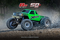 [Action] Traxxas X-Monster - yeşil kasa ile toprak pistte aksiyon