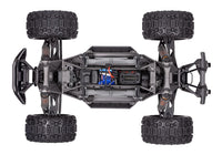 [Motor] Traxxas X-Maxx Belted - şasi üstten görünüm, aktarma ve ESC