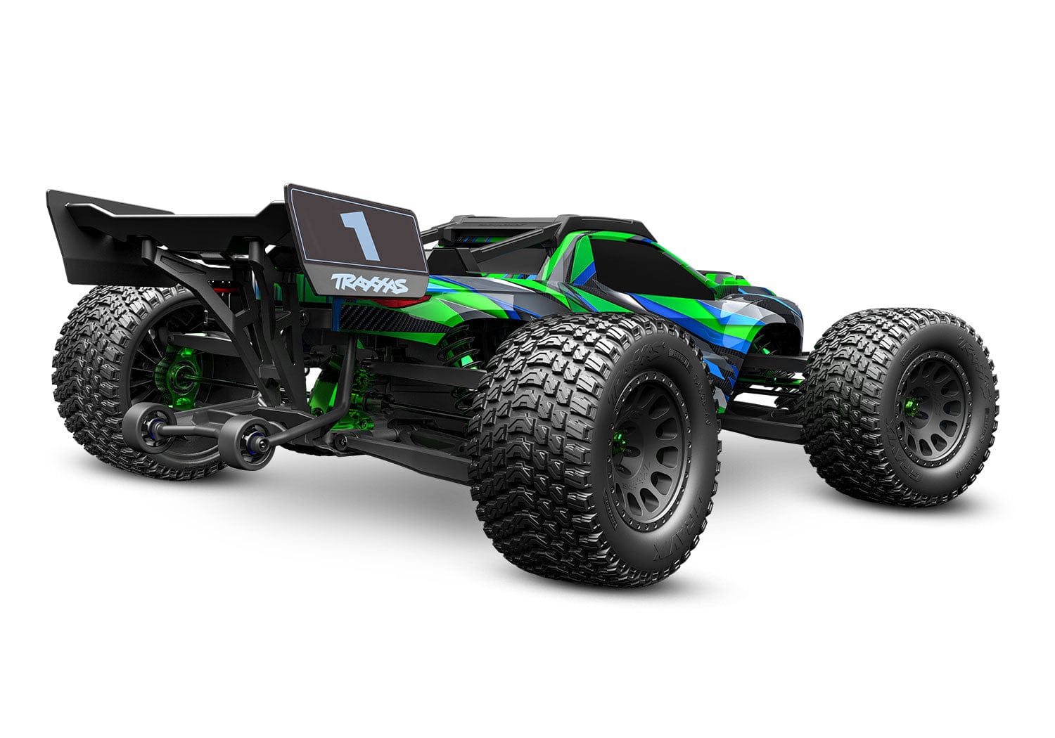 [Dış] Traxxas XRT Ultimate - stüdyo arka çeyrek açı yeşil