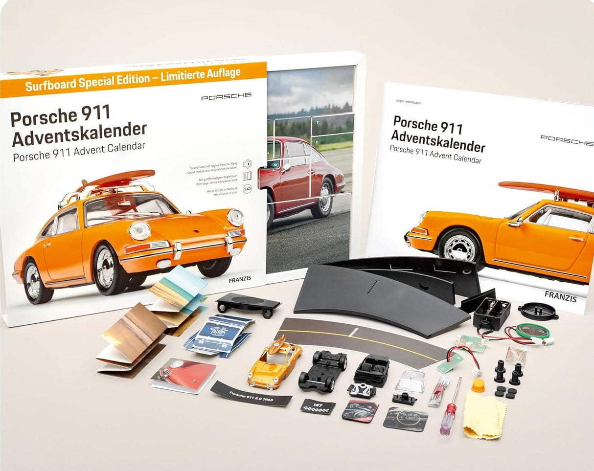 Franzis 1/43 Porsche 911 Surfboard Special Edition Advent Calendar
