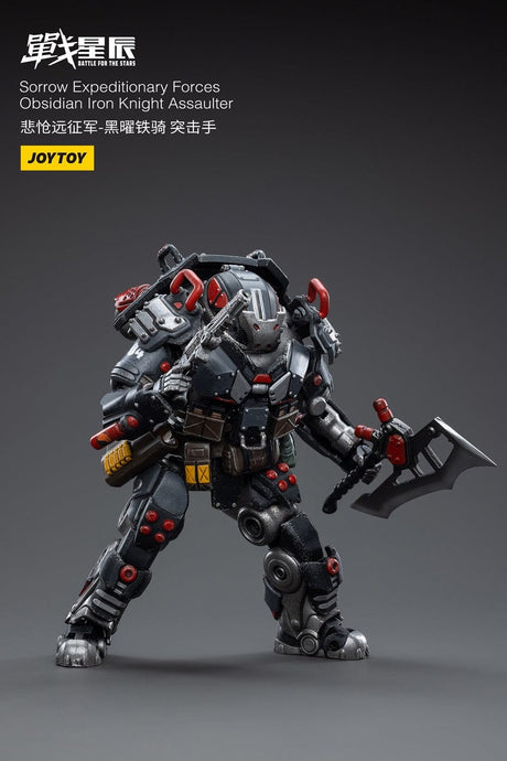 JoyToy Action Figure Battle For The Star Sorrow Expeditionary Forces Obsidian Iron Knight Assault