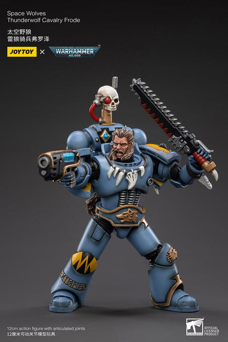 JoyToy Action Figure Warhammer 40K Space Wolves Thunderwolf Cavalry Frode