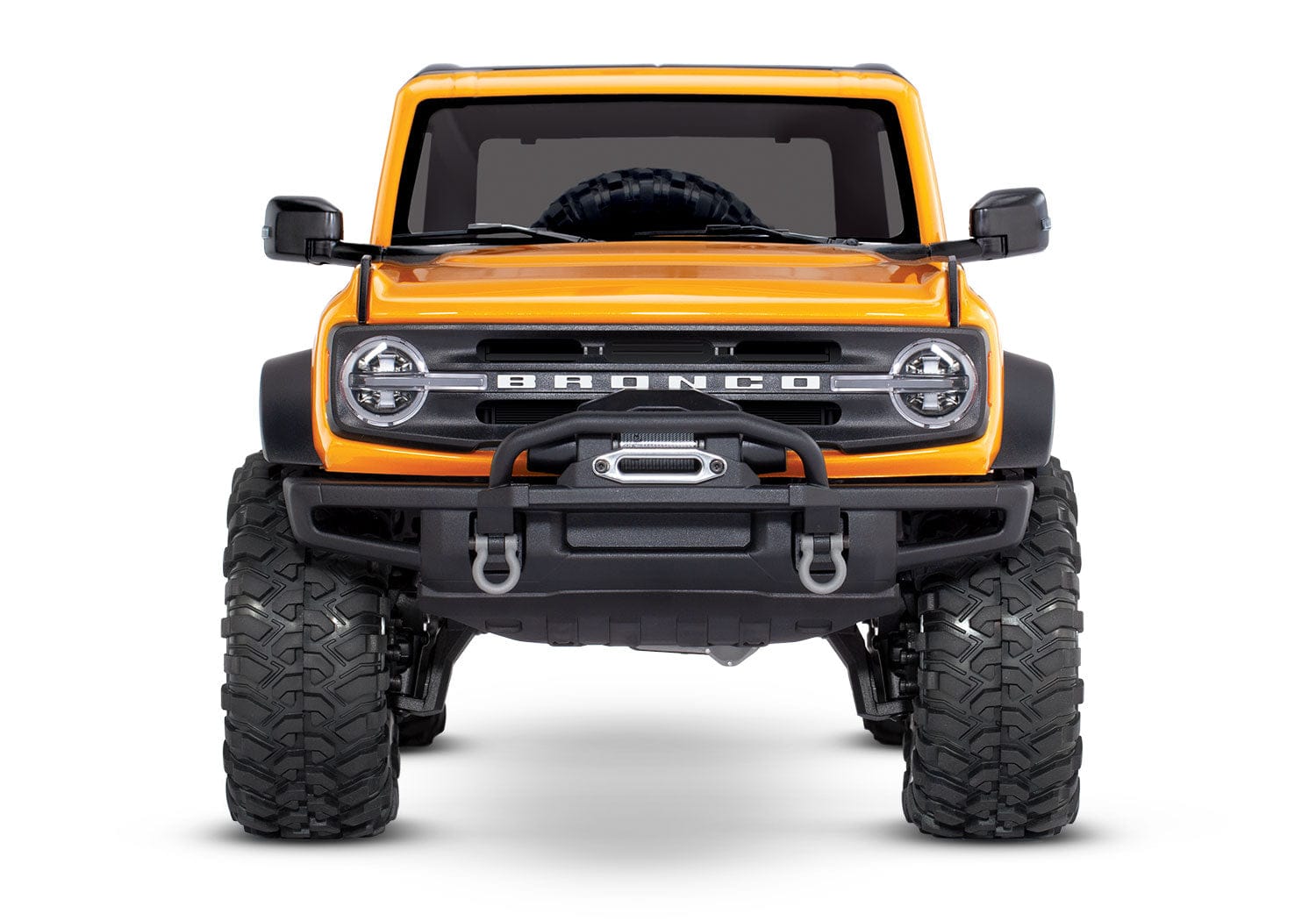 [Dış] Traxxas Bronco Combo - turuncu RC araç stüdyo önden görünüm
