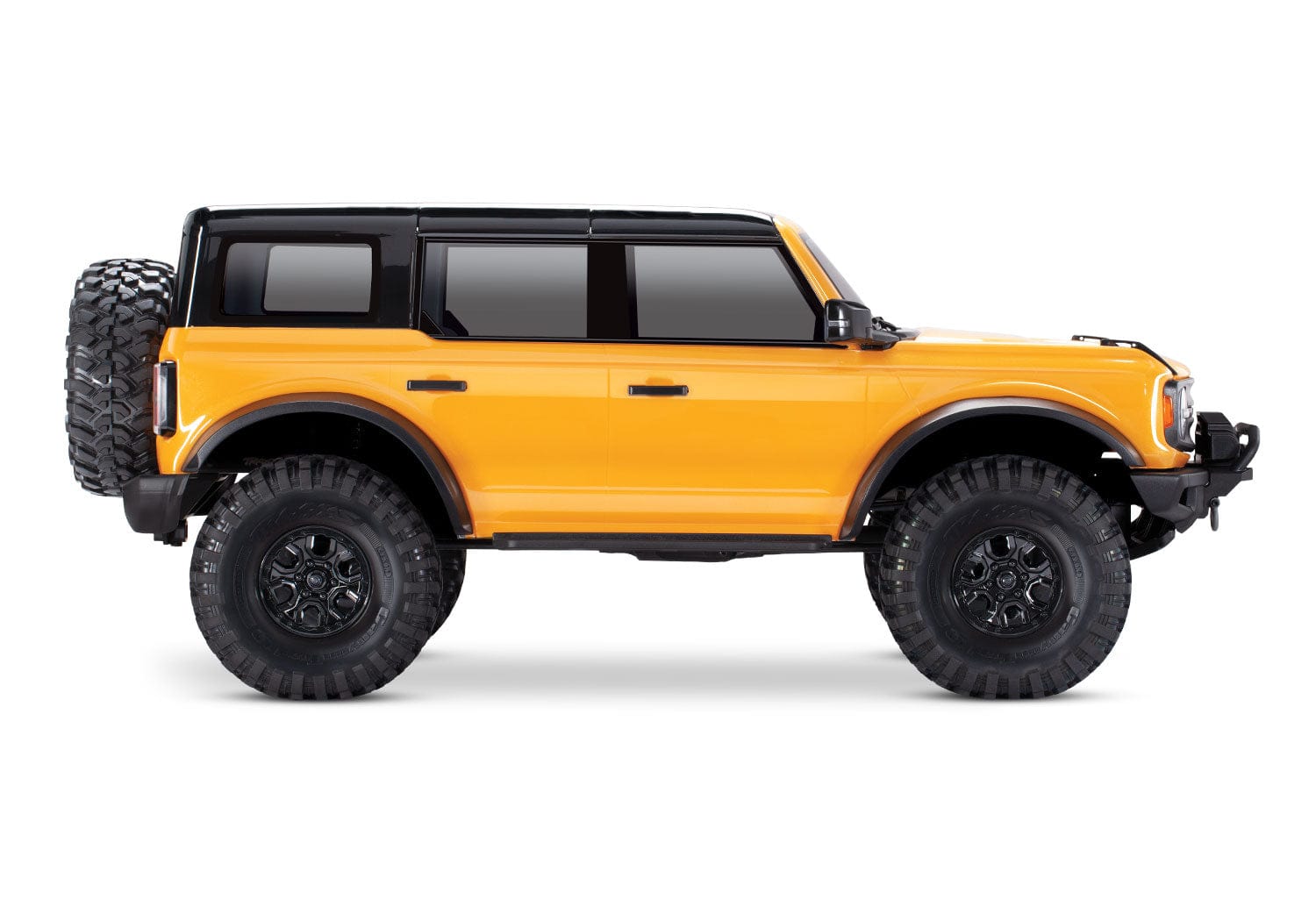 [Dış] Traxxas Bronco Combo - turuncu RC araç stüdyo yandan görünüm