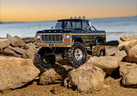 [Action] Traxxas TRX-4M F150 - Siyah kamyonet gün batımında kayalarda