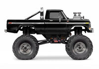 [Dış] Traxxas TRX-4MT F-150 - Siyah Ford F-150 Monster Truck 1/18 ölçek stüdyo yan profil görünüm