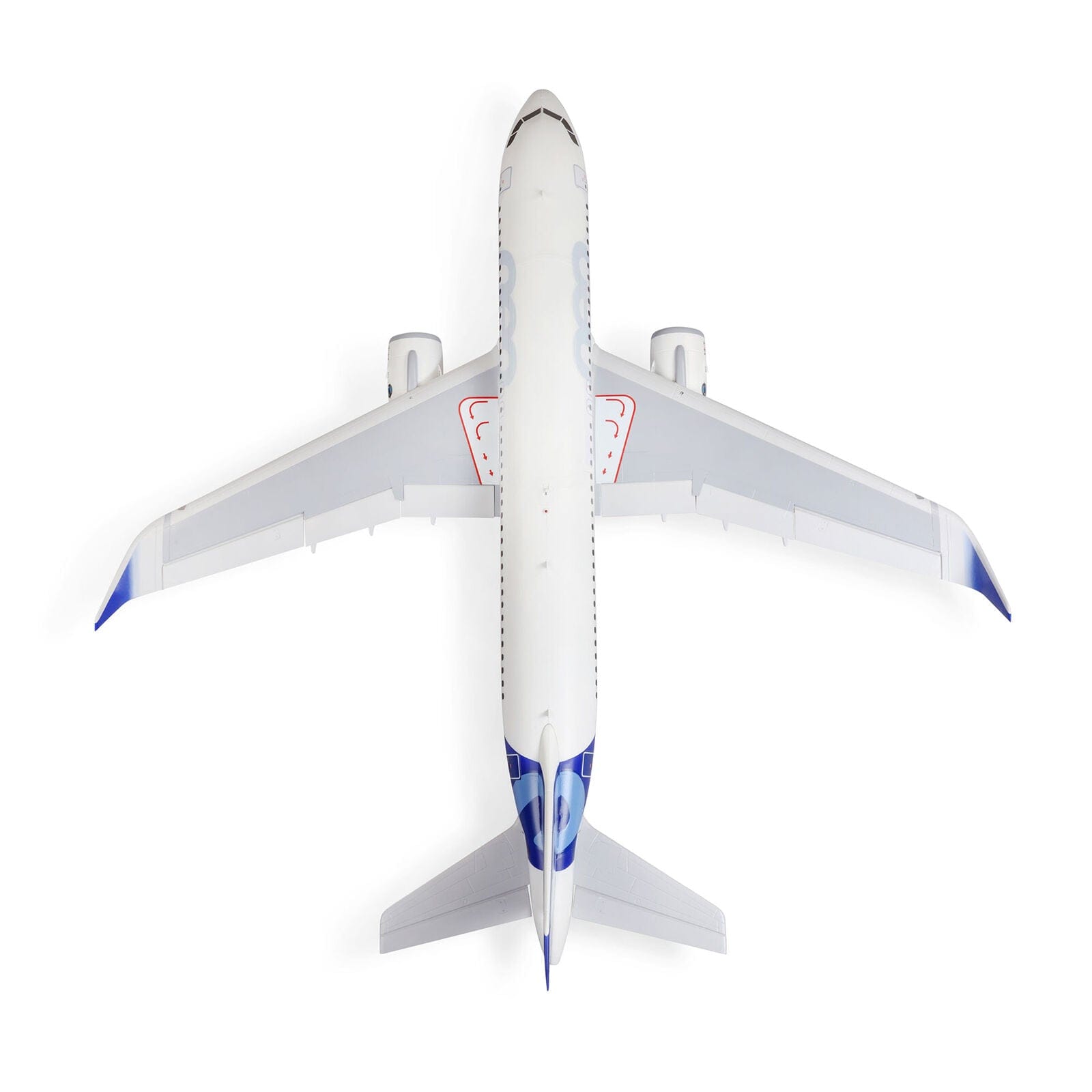 [Dış] E-Flite Airbus A320neo Twin 64mm EDF - Hangar önünde yandan profil görünümü