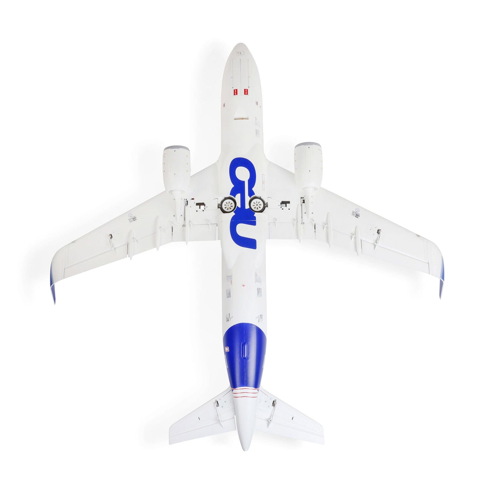 [Dış] E-Flite Airbus A320neo Twin 64mm EDF - Üstten kuşbakışı görünüm, kanat yapısı