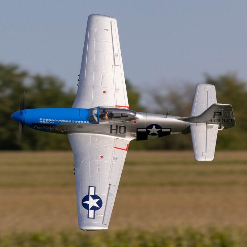 [Havada] E-flite P-51D Mustang 1.2m Cripes A'Mighty 3rd - Dikiş manevrası, alt yüzey detayları