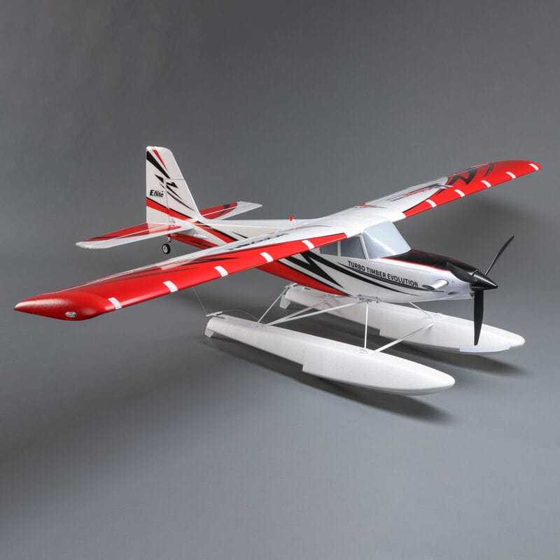 [Dış] E-flite Turbo Timber Evolution 1.5m - stüdyo sağ 3/4 görünüm, su iniş takımı ile