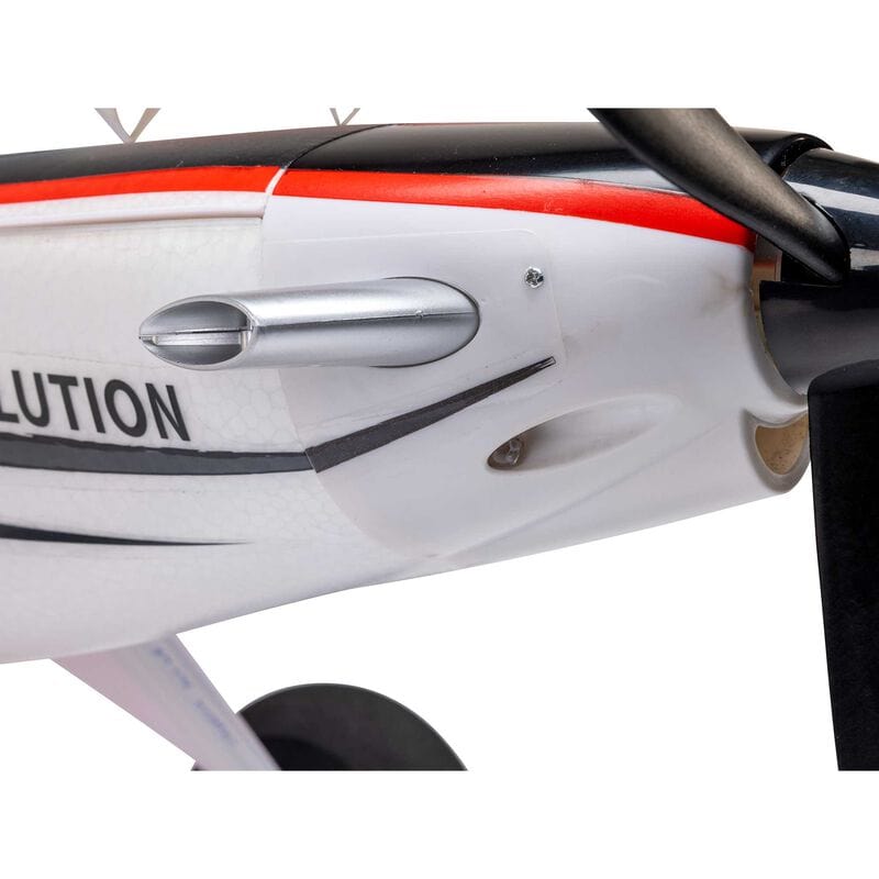 [Detay] E-flite Turbo Timber Evolution 1.5m - gövde yakın çekim, Evolution yazısı