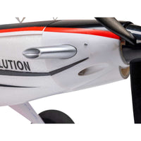 [Detay] E-flite Turbo Timber Evolution 1.5m - gövde yakın çekim, Evolution yazısı